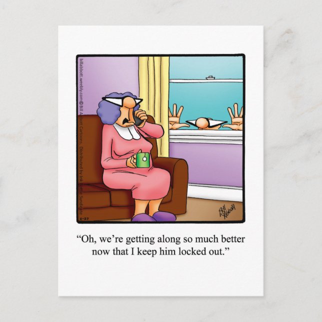 Solo para las risas, postal humorística (Anverso)