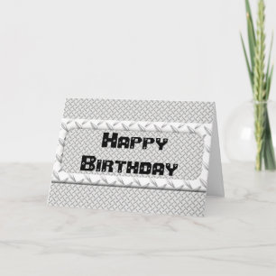 Solo para los hombres tarjeta de placa de diamante