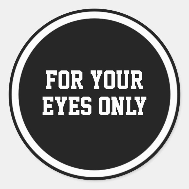 Sólo para tus ojos sello para sobres de oficina ne (Anverso)