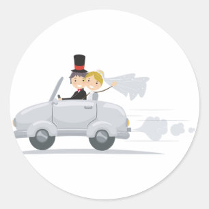 Solo Pegatinas de coches casados