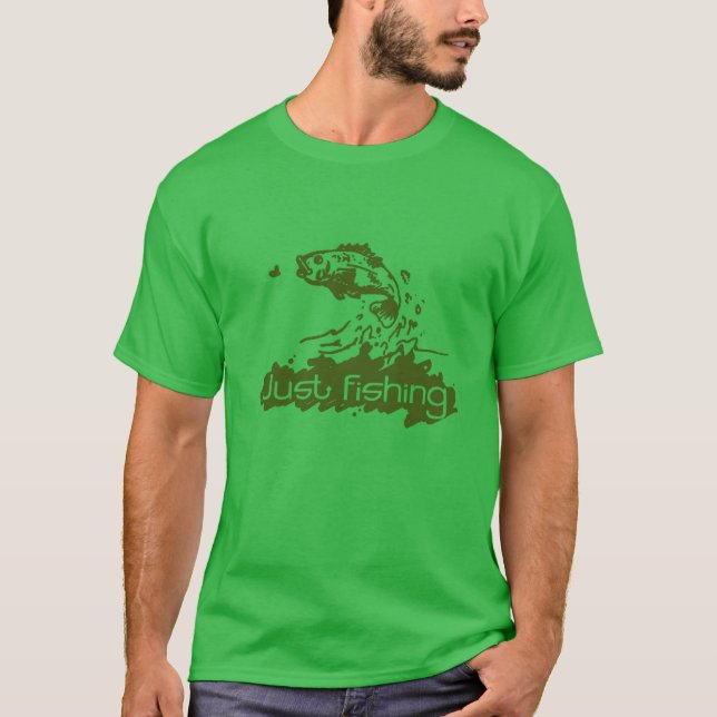 Solo pesca camiseta de pesca voladora verde (Anverso)