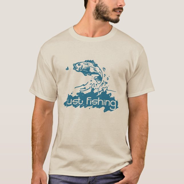 Solo pesca camiseta verde azulada (Anverso)