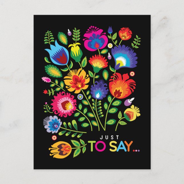 Sólo por decir... postal del folklore del personal (Anverso)