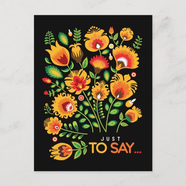 Sólo por decir... postal del folklore del personal (Anverso)