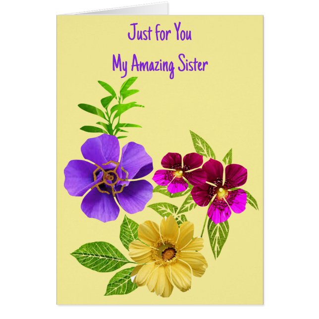 Solo por ti mi increíble hermana (Frente)