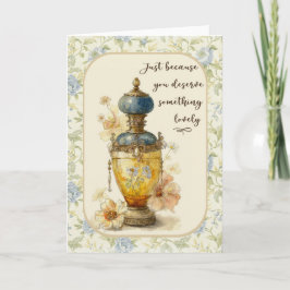 Solo Porque | Tarjeta de salutación floral vintage
