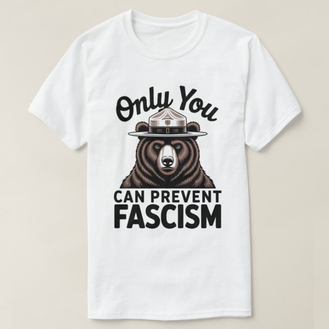 Sólo Puedes Evitar El Fascismo Con Camiseta (Diseño del anverso)