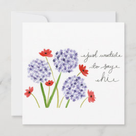 Sólo quería decir hola