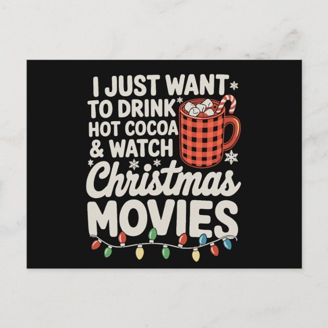 Solo Quiero Beber Chocolate Caliente Y Ver Navidad (Anverso)
