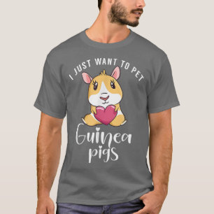 Solo quiero la camiseta de cerdo guineana mascota