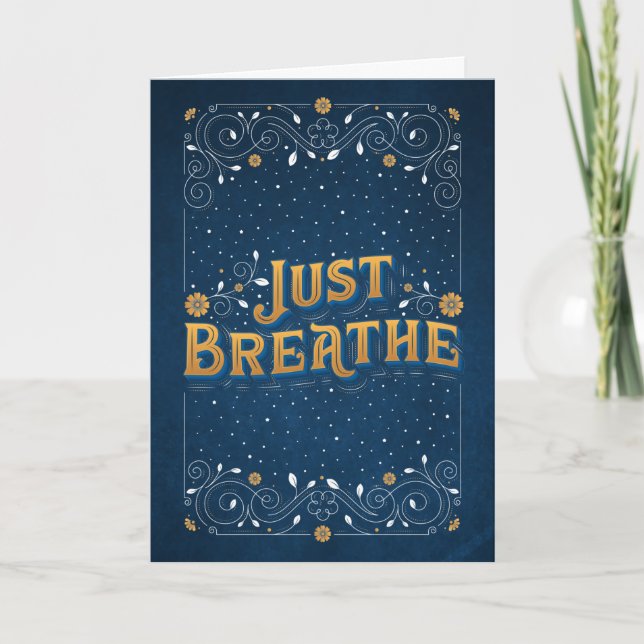 Sólo respira la tarjeta de felicitación (Anverso)