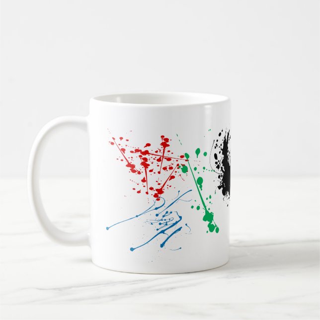 Sólo roce una pintura en una taza (Izquierda)