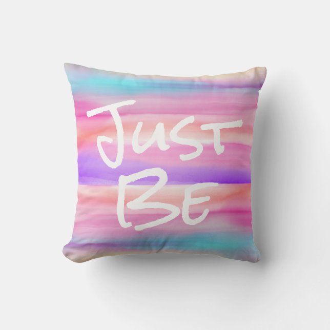 Solo sé almohada acuarela (Anverso)