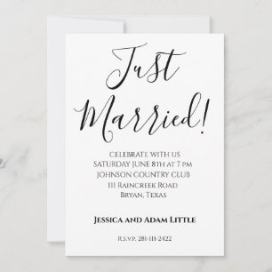 Sólo se casó con invitaciones de boda personalizad