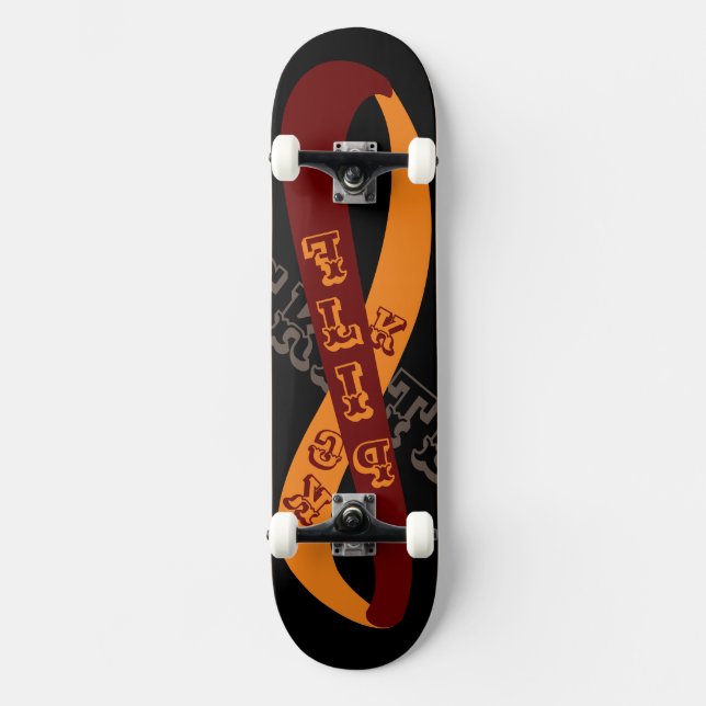 Solo Skateboard Zazzle Fonts (Anverso)