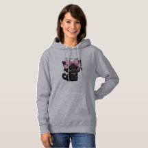 Sólo Soy Una Chica Sudadera con Capucha de Gato Ne