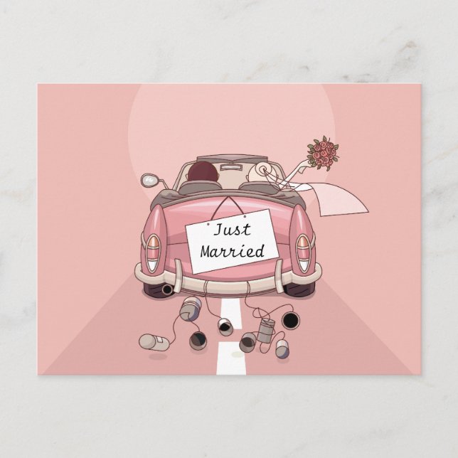Solo tarjeta postal de amor para Bodas casados (Anverso)