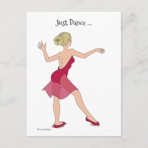 Solo tarjeta postal de baile