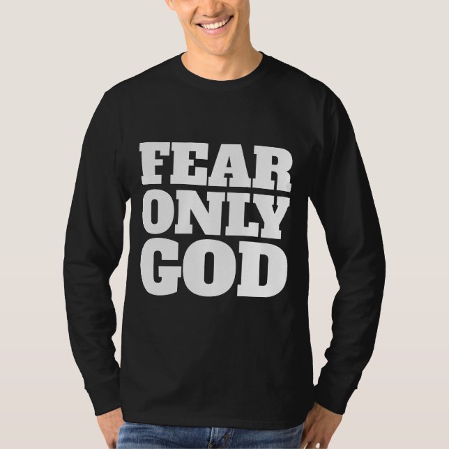 SÓLO TEMES Camisetas CRISTIANAS DE DIOS (Anverso)