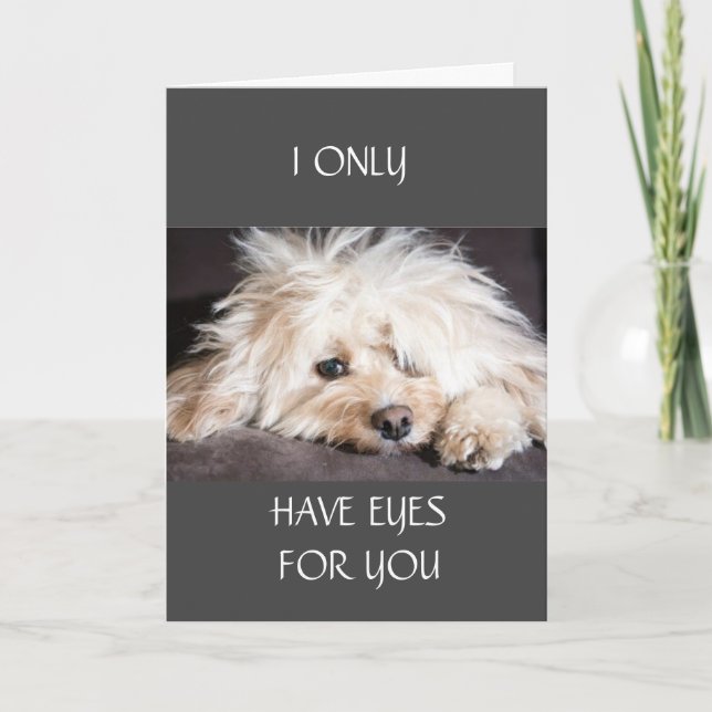 SOLO TENGO TARJETA "OJOS POR TI" (Anverso)