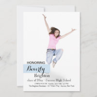 Solo tu invitación para graduación de fotos de est