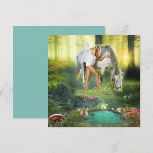 Sólo tú y yo hada con caballo (Anverso / Reverso)