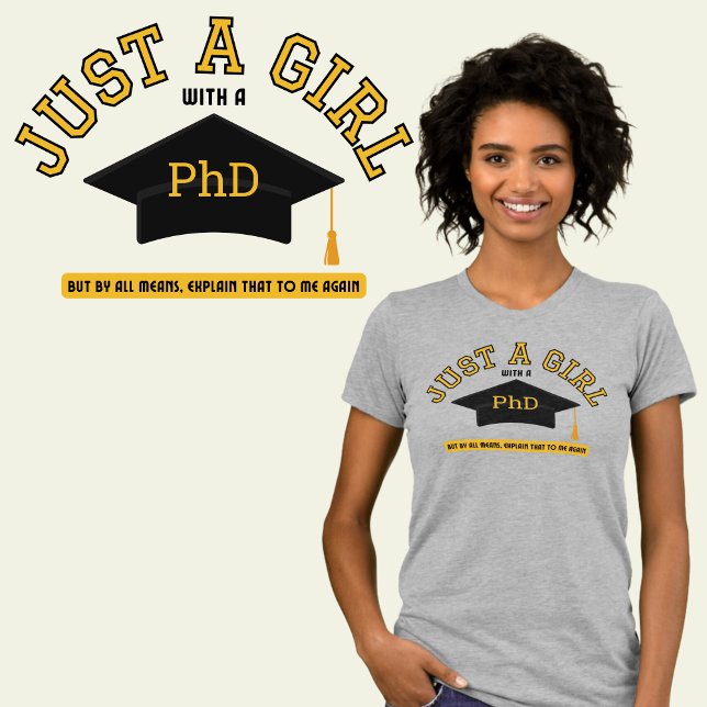 Sólo un Chica con una camiseta feminista de doctor (Subido por el creador)