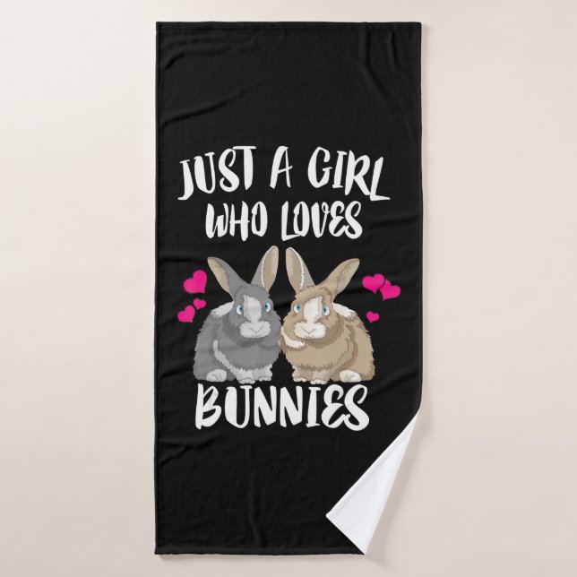 Sólo Un Chica Que Ama A Los Bunnies| Bunny Lover (Toalla de baño)