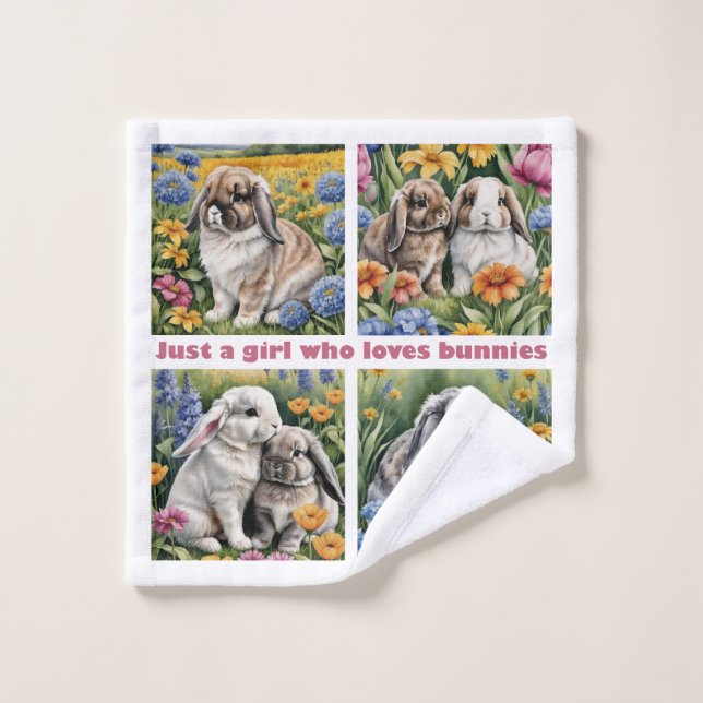 Sólo un chica que ama a los conejitos (Toallita)