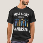Solo un Chica que ama el maní judío de la camiseta<br><div class="desc">Solo un Chica que ama la Shirt Hanukkah</div>