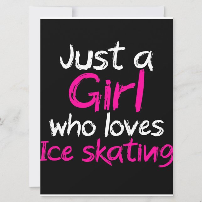 Sólo un chica que ama el patinaje sobre hielo (Anverso)