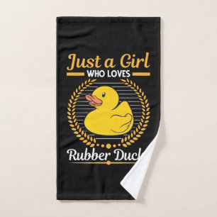 Solo un Chica que ama el pato de goma