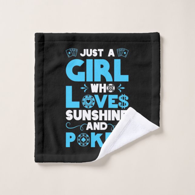 Solo Un Chica Que Ama El Póquer Y El Sol (Toallita)