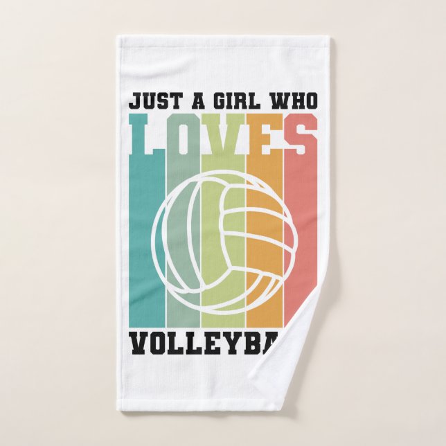 Solo un chica que ama el voleibol (Toalla de mano)