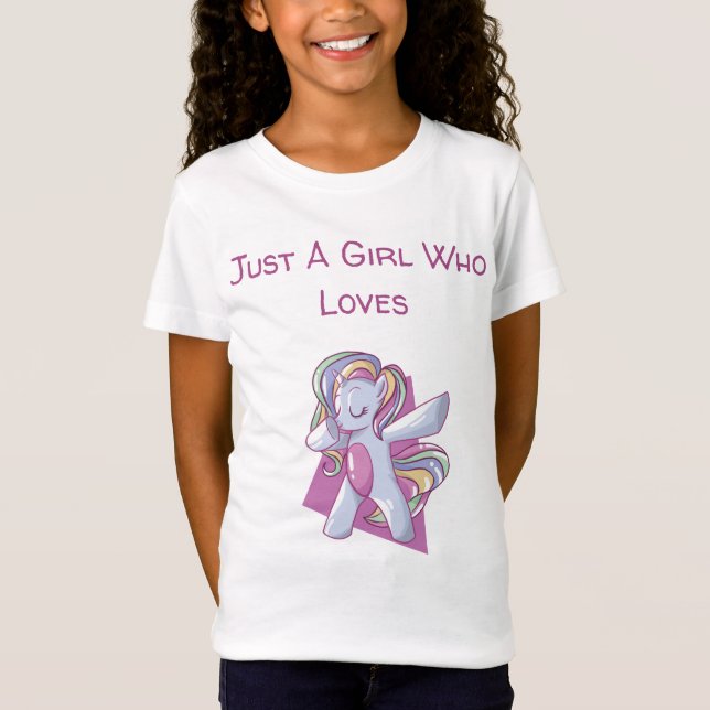 Solo un Chica que ama la adorable camiseta de Unic (Anverso)