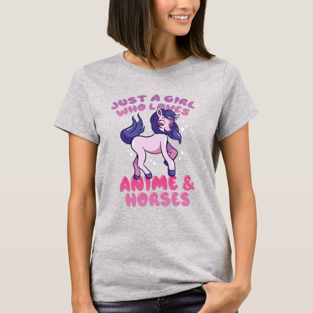 Solo un Chica que ama la camiseta de anime y cabal (Anverso)