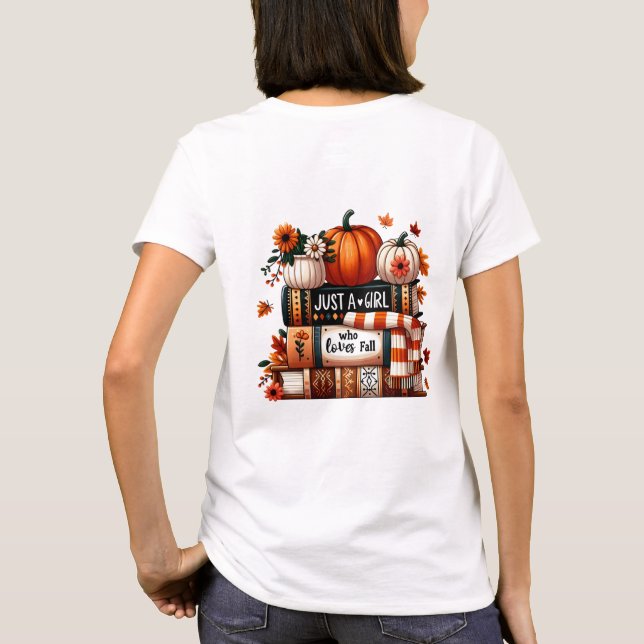 Solo un Chica que ama la camiseta de caída | Calab (Reverso)