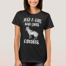 Sólo un Chica que ama la camiseta de Coyotes