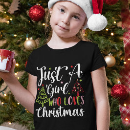 Solo un Chica que ama la camiseta de los Navidades
