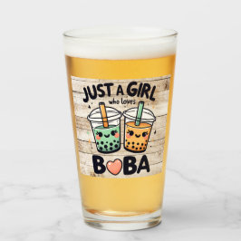 Sólo un Chica que ama la Copa de Vidrio Personaliz