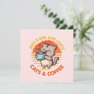 Sólo un Chica que ama los gatos y el café