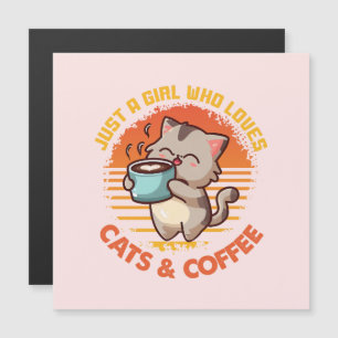 Sólo un Chica que ama los gatos y el café