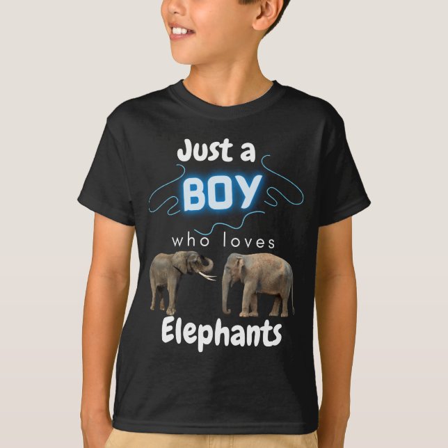 Solo un chico que ama la camiseta de los elefantes (Anverso)