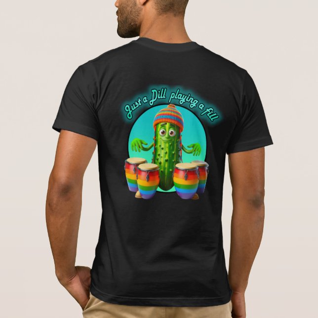 Sólo un Dill jugando una camiseta llena (Reverso)