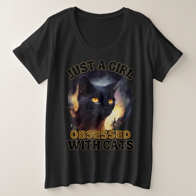 Sólo un gato Chica (Anverso del diseño)