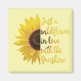 Solo un imán cuadrado de Wilflower