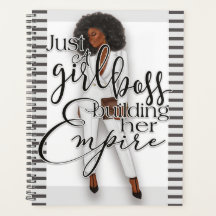 Sólo un jefe Chica construyendo su planificador im