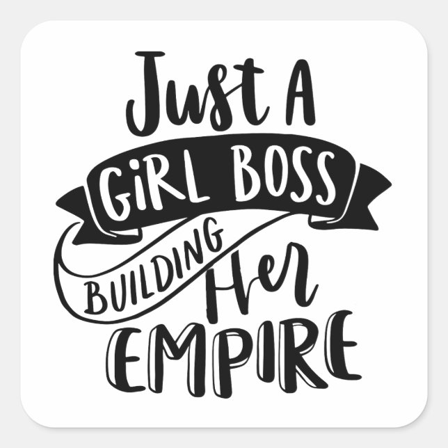 Sólo un jefe Chica construyendo sus pegatinas impe (Anverso)