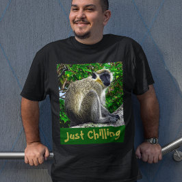 Sólo un mono verde chillón Imprimir camiseta
