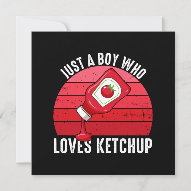 Solo Un Niño Que Ama A Ketchup (Anverso)